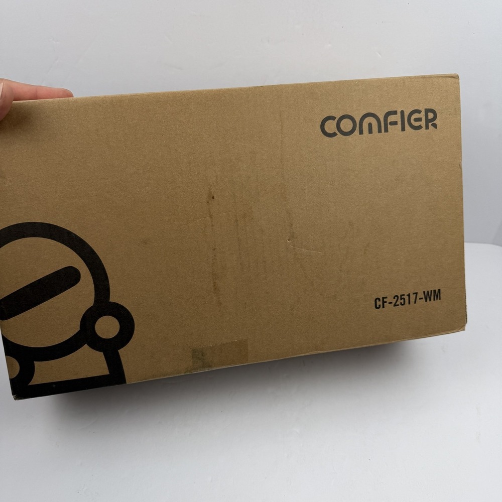 Comfier Vibration Massage Neck Pillow Cushion With Heat Car 12V Black CF-2517-WM